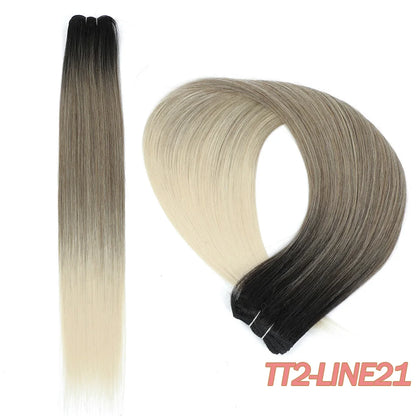Bone Straight Synthetic Hair Bundles