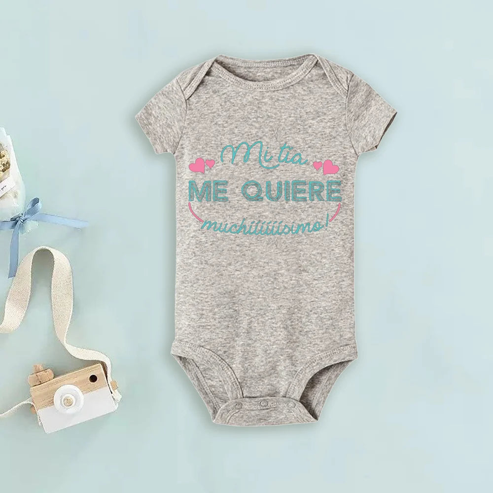 My Uncle Loves Me Very Much Print Baby Bodysuit