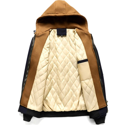 Men's Thermal Hooded Windbreaker Jacket