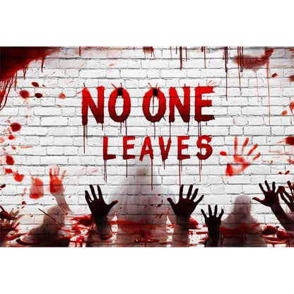 Scary Bloody Halloween Backdrop for Horror Photo Studio Props