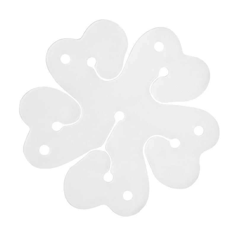 20Pcs Plum Blossom Balloon Clips - Ring Buckle & Arch Accessories for Birthday & Wedding Decor