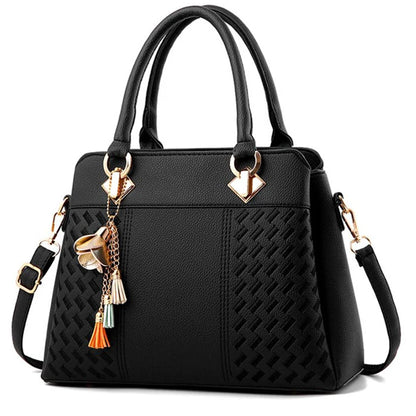 Yogodlns Women’s Luxury Embroidered Shoulder Bag – Soft PU Leather Crossbody Tote