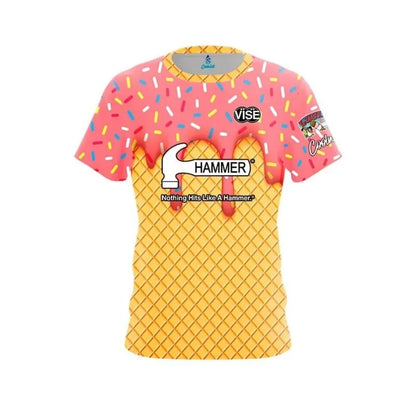 Hammer Waffle Cone Graphic Performance Bowling Jersey