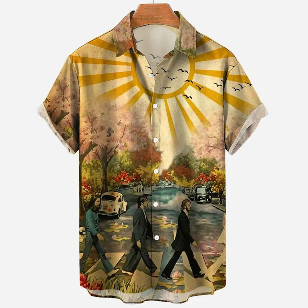 3D Print Quick-dry Hawaiian Vacation Beach Shirt