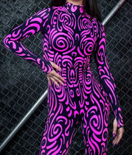 Printed Long Sleeve Jumpsuit