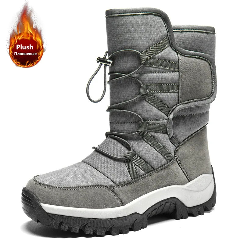 Unisex Waterproof Plush Winter Snow Boots
