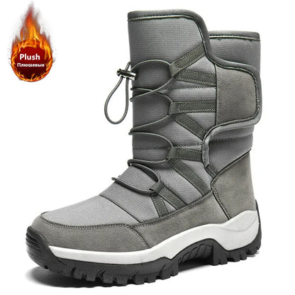 Unisex Waterproof Plush Winter Snow Boots