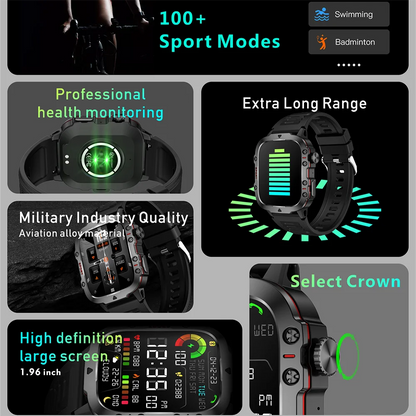 Bluetooth Waterproof Sport Smartwatch for iPhone