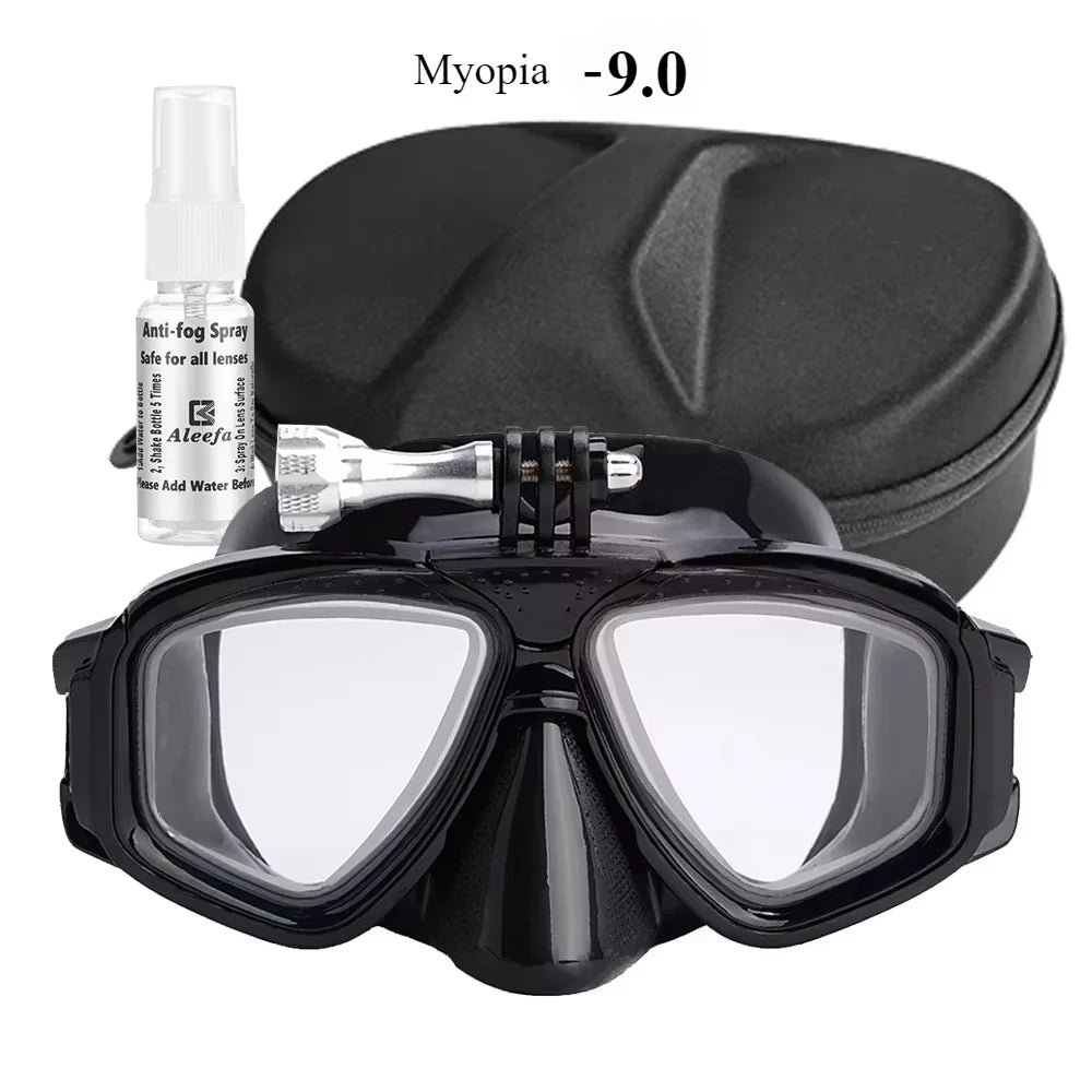 Tempered Lends Diving Mask with GoPro Mount