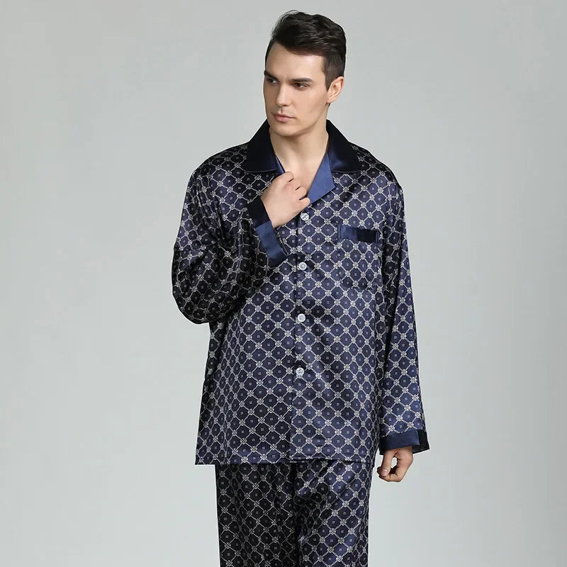 Satin  Cozy Soft Long Sleeve Pajama Set