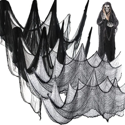 Black Creepy Cloth Halloween Decoration for Haunted Houses & Doorways