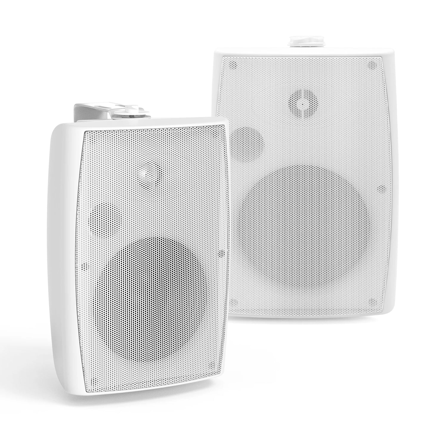 Herdio 5.25" Waterproof Outdoor Speakers with Swivel Wall Mounts