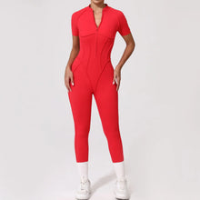 Jumpsuit with 3D Half Zip Sleeveless