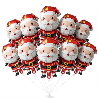 Giant Standing Santa Claus Foil Balloons Christmas Decoration