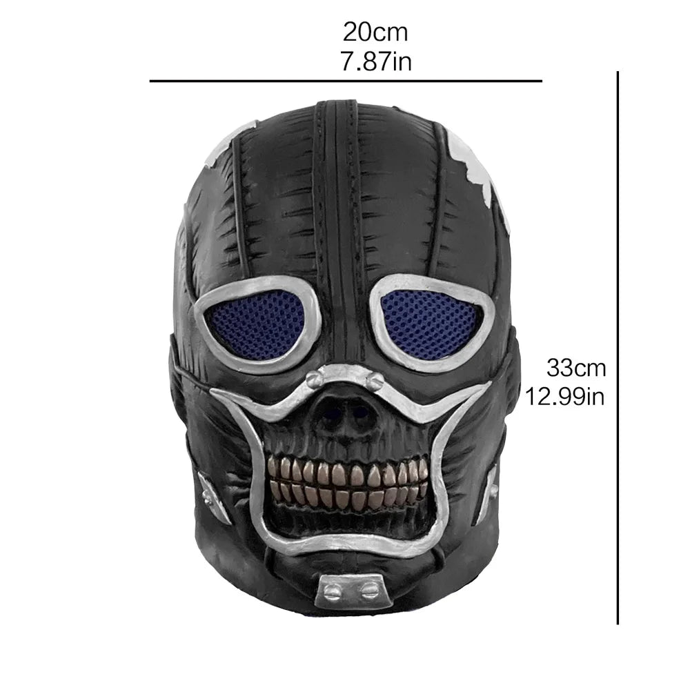 Vmonke Dorohedoro Shin & Noi Cosplay Mask – Realistic Latex Skull Helmet Prop for Halloween & Anime Events