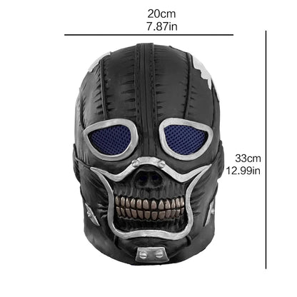 Vmonke Dorohedoro Shin & Noi Cosplay Mask – Realistic Latex Skull Helmet Prop for Halloween & Anime Events