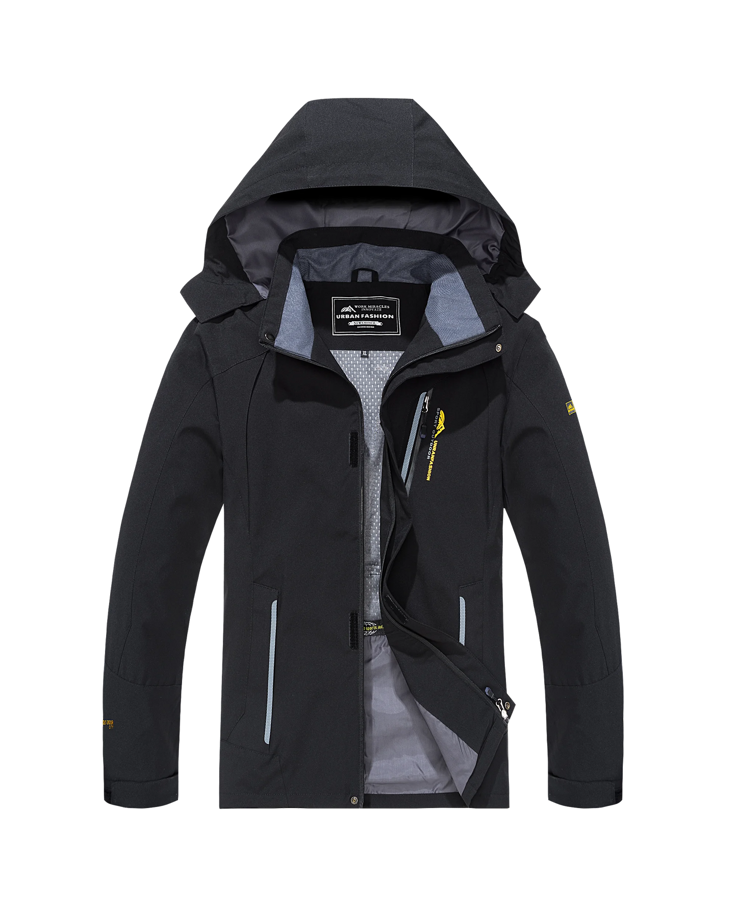 Men's Waterproof Tactical Hooded Windbreaker Jacket