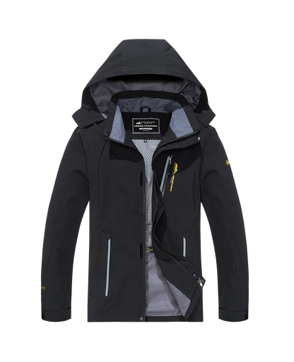 Men's Waterproof Tactical Hooded Windbreaker Jacket