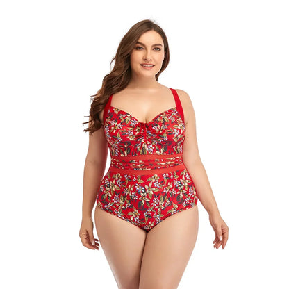 Stylish One Piece Printed Swimsuit