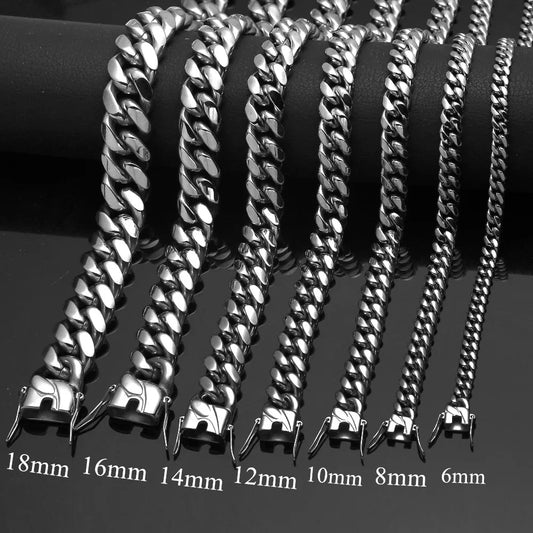 316L Stainless Steel Cuban Link Chain