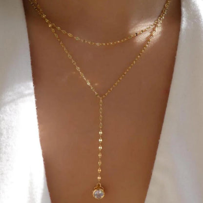 5pcs Simple Braided Bead Chain Necklaces