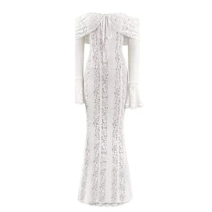 Suninheart Elegant Lace Bodycon Party Dress - Sleeveless V-Neck Evening & Event Midi/Maxi Gown