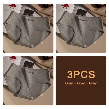 3PCS Seamless Soft Cotton Briefs