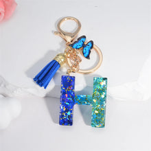 Alphabet Tasseled Keychain
