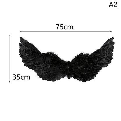 White Angel Feather Wings