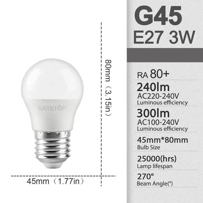E27 Rechargeable LED Emergency Light Bulb