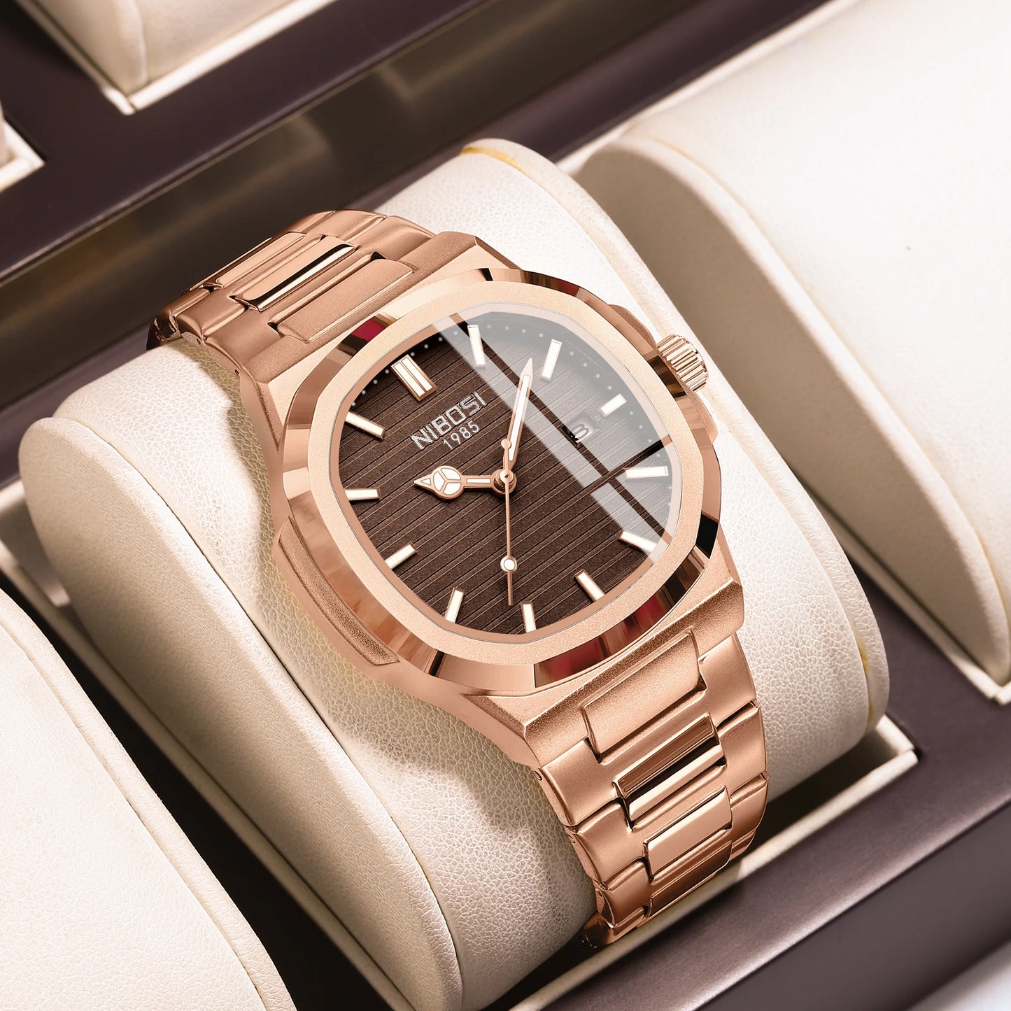 NIBOSI Stainless Steel Quartz Watch