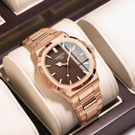 NIBOSI Stainless Steel Quartz Watch