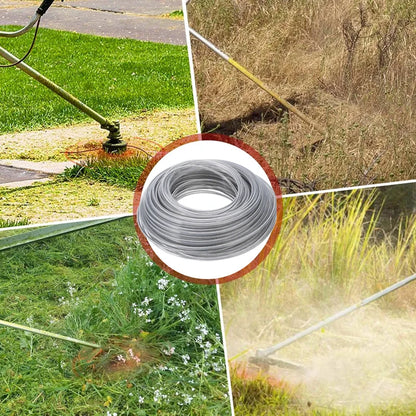 INDEL Steel Wire Reinforced Nylon String Trimmer Line – Heavy-Duty Brushcutter Replacement Cord