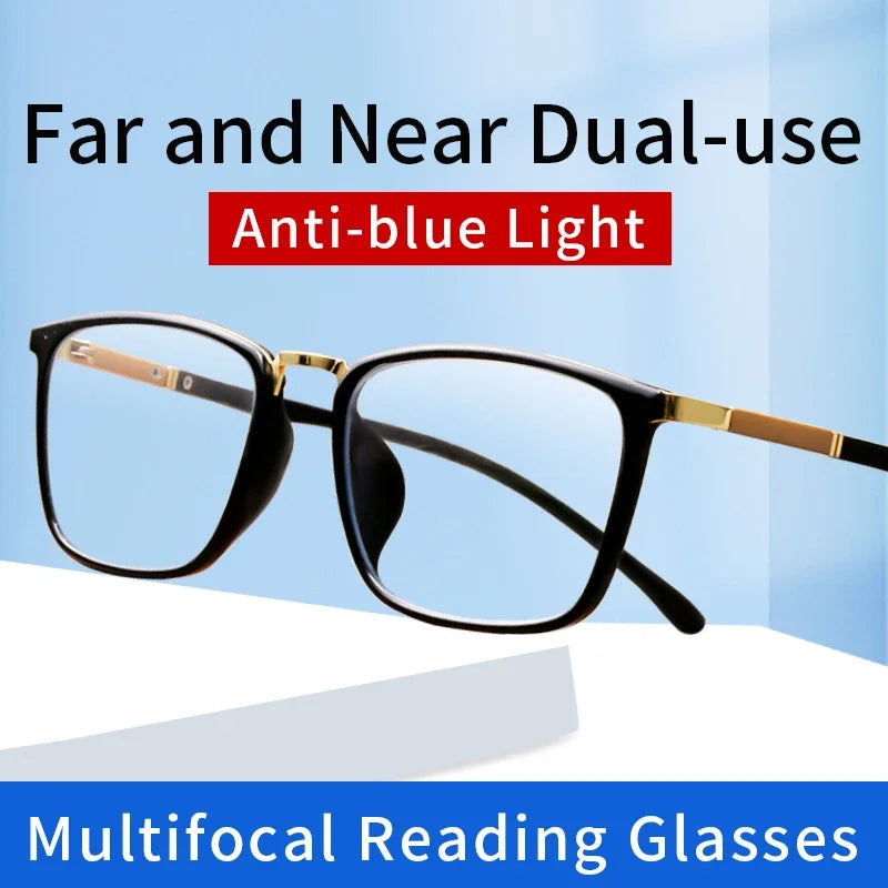 Progressive  Anti Blue Ray Multifocal Reading Glasses