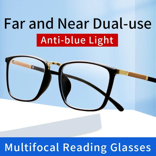 Progressive  Anti Blue Ray Multifocal Reading Glasses