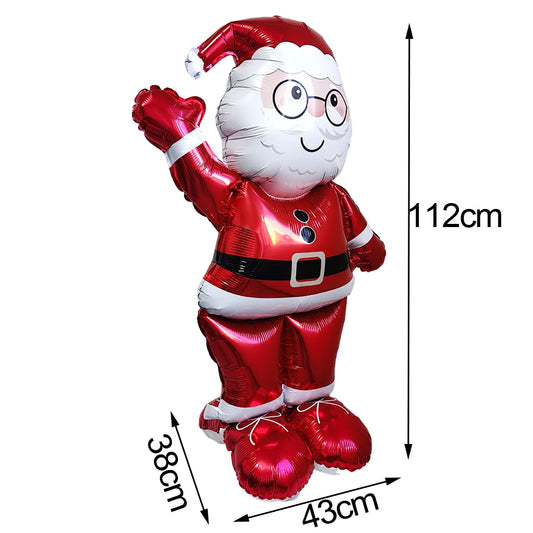 Giant Standing Santa Claus Foil Balloons Christmas Decoration