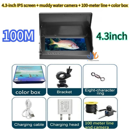 4.3-Inch 100M Underwater Fishing Camera & Fish Finder