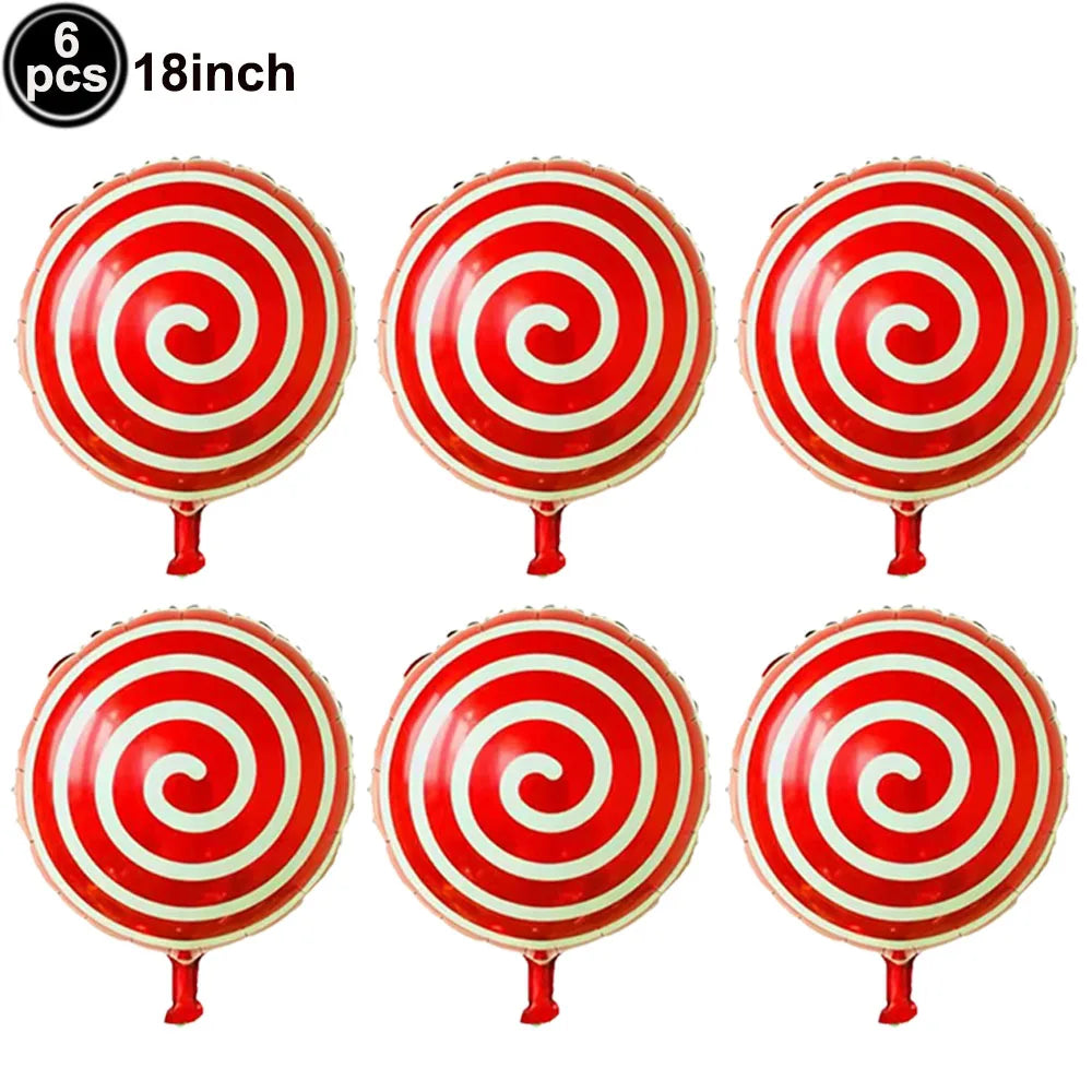 Large Santa Claus Foil Balloons & Christmas Tree Gift Box Decor