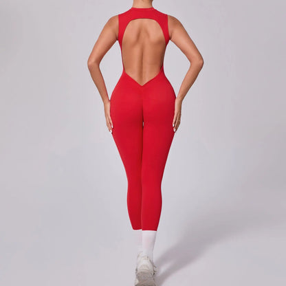 Sleeveless Top Long Pants Jumpsuit