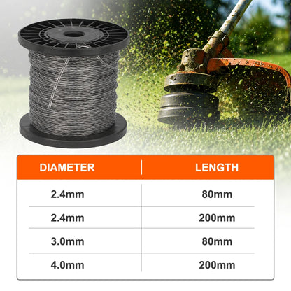 CMCP Heavy-Duty Square Nylon String Trimmer Line – Professional Weed Eater Replacement Cord