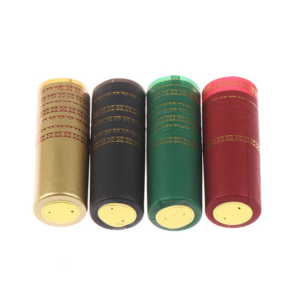 10Pcs PVC Wine Bottle Heat Shrink Caps