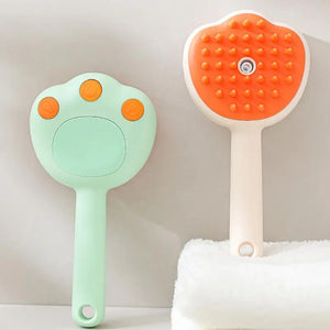 Steamy Electric Cat Brush With Steam Spray For Massage