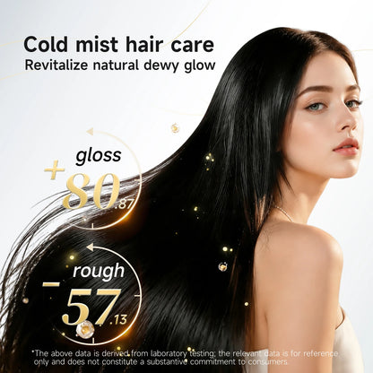 3-in-1 Cold Mist Ceramic Hair Straightener & Steam Flat Iron