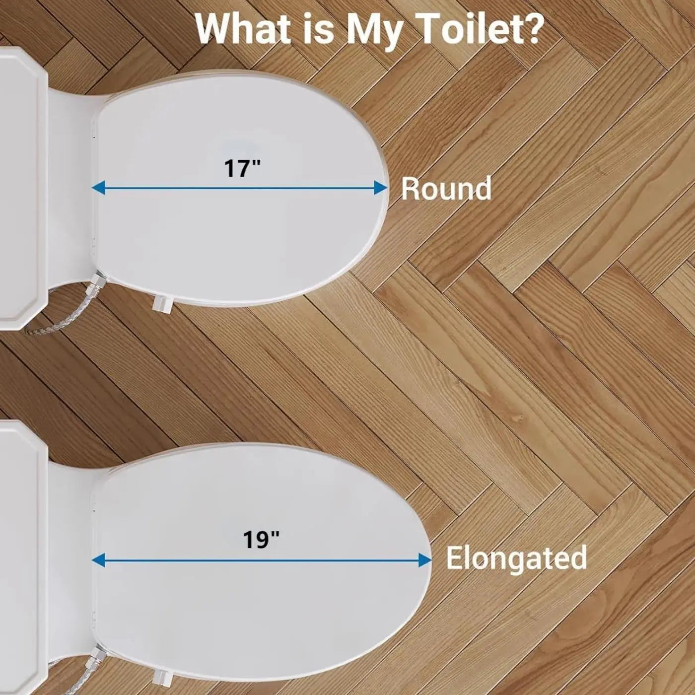 Premium Non-Electric Round Bidet Toilet Seat with Dual Nozzle