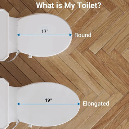 Premium Non-Electric Round Bidet Toilet Seat with Dual Nozzle