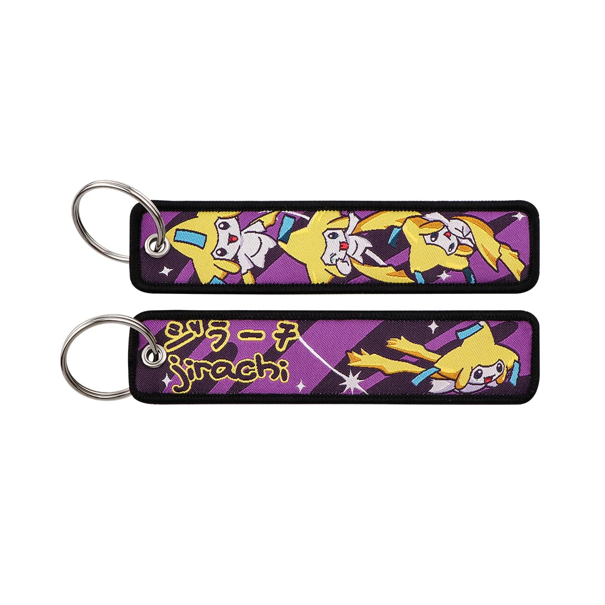 Japanese Anime Embroidered Fob Jet Tag Keychain