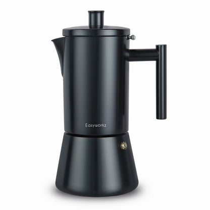 Easyworkz Diego Stovetop Espresso Maker Stainless Steel Italian Coffee Machine