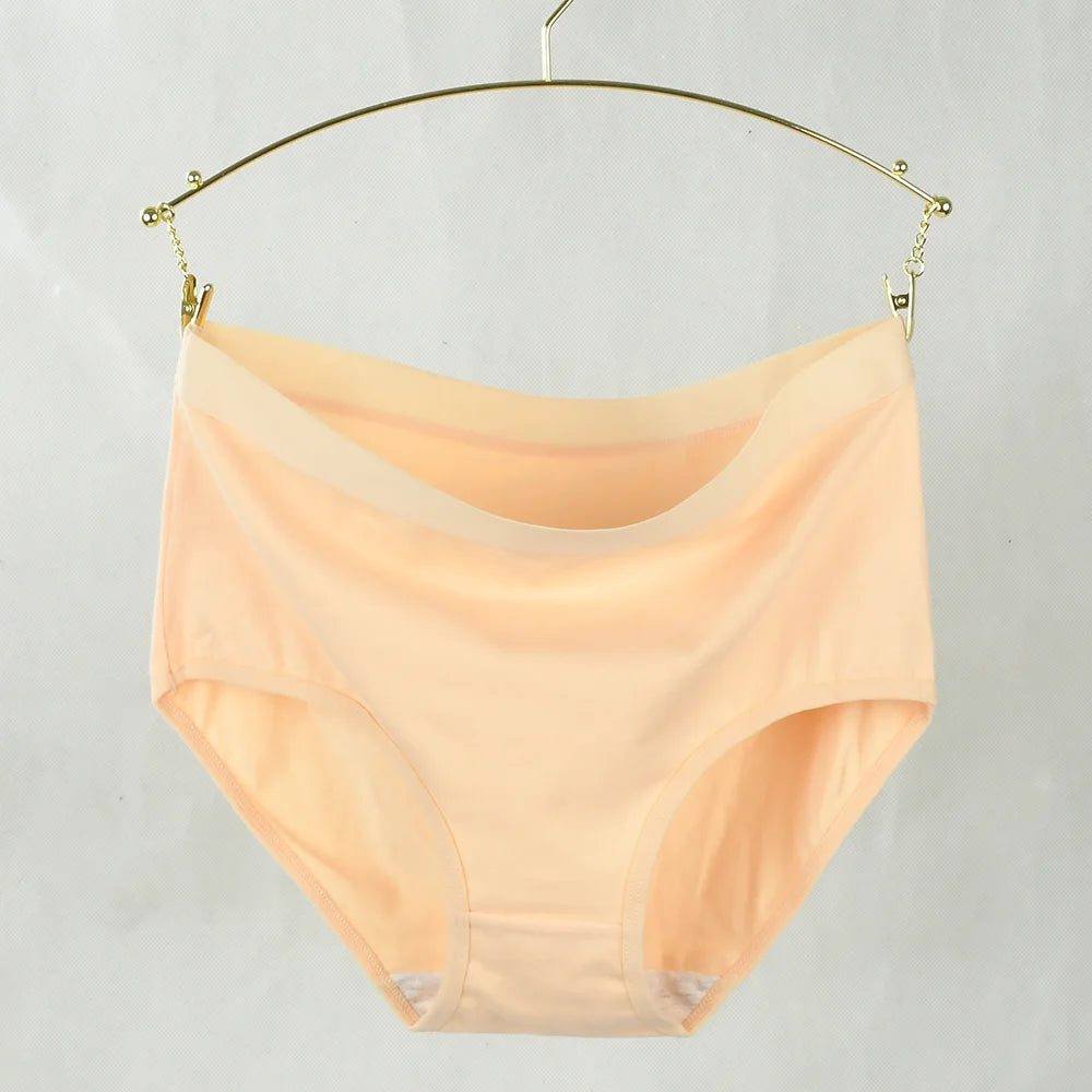 Pure Cotton Women's High-Waist Briefs & Mom Underwear
