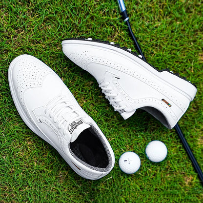 Leather Non-Slip Waterproof Golf Shoes