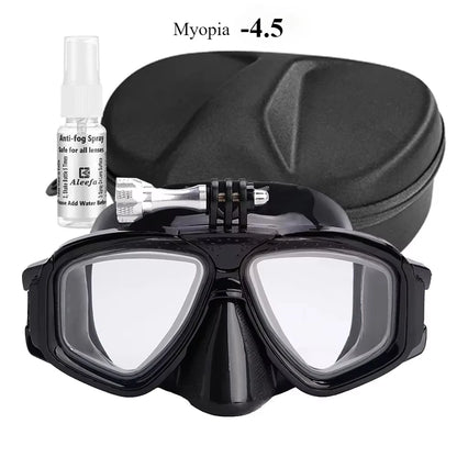 Tempered Lends Diving Mask with GoPro Mount